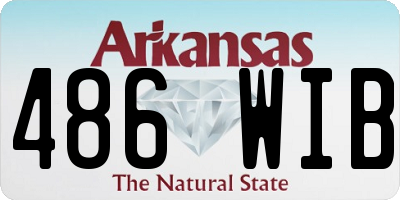 AR license plate 486WIB
