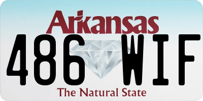AR license plate 486WIF
