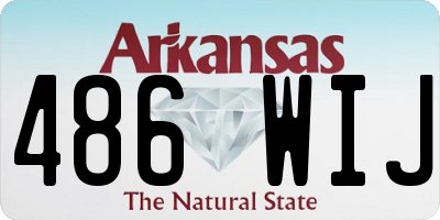 AR license plate 486WIJ