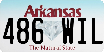 AR license plate 486WIL
