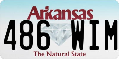 AR license plate 486WIM