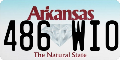 AR license plate 486WIO