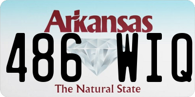 AR license plate 486WIQ