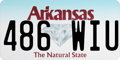 AR license plate 486WIU