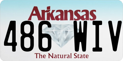 AR license plate 486WIV