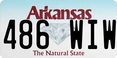 AR license plate 486WIW