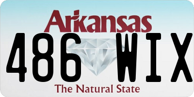 AR license plate 486WIX