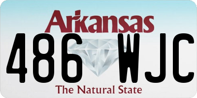 AR license plate 486WJC