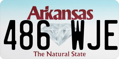 AR license plate 486WJE