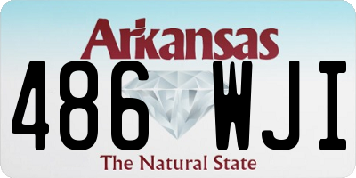 AR license plate 486WJI