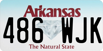 AR license plate 486WJK