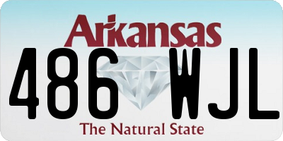 AR license plate 486WJL