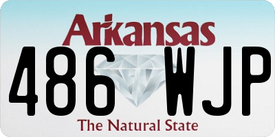 AR license plate 486WJP