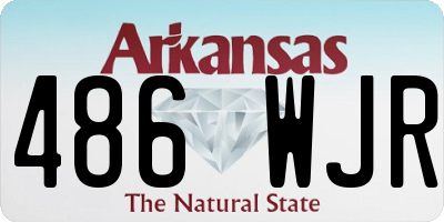 AR license plate 486WJR