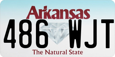 AR license plate 486WJT