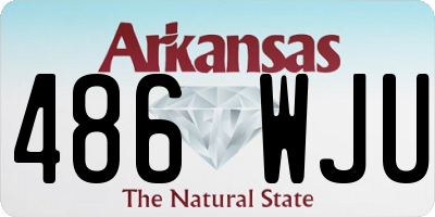AR license plate 486WJU