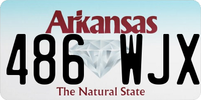 AR license plate 486WJX