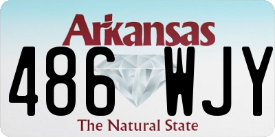 AR license plate 486WJY