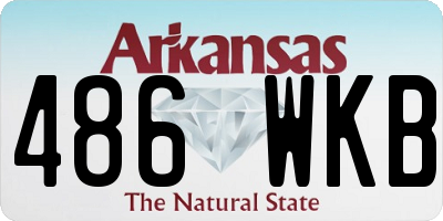 AR license plate 486WKB