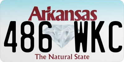AR license plate 486WKC