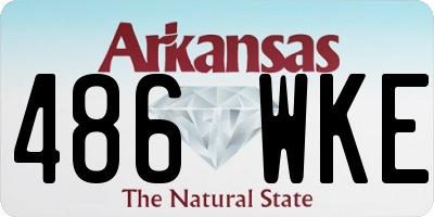 AR license plate 486WKE