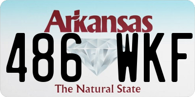 AR license plate 486WKF