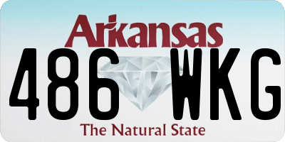 AR license plate 486WKG