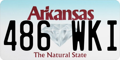 AR license plate 486WKI