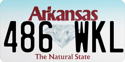 AR license plate 486WKL