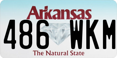 AR license plate 486WKM