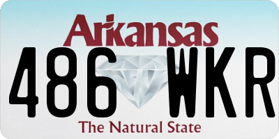 AR license plate 486WKR