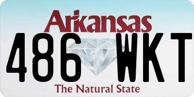 AR license plate 486WKT