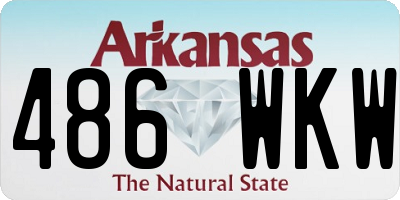 AR license plate 486WKW