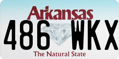 AR license plate 486WKX