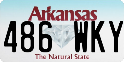 AR license plate 486WKY