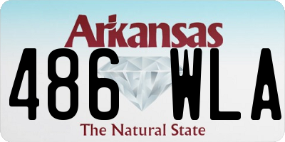 AR license plate 486WLA