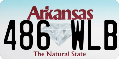 AR license plate 486WLB