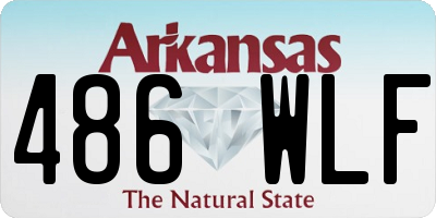 AR license plate 486WLF