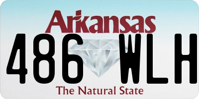 AR license plate 486WLH