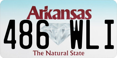 AR license plate 486WLI