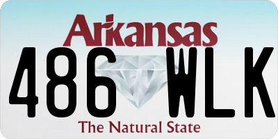 AR license plate 486WLK