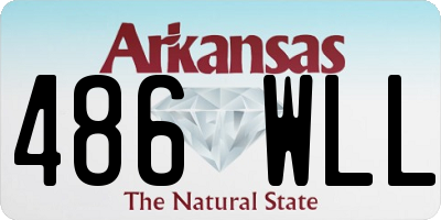 AR license plate 486WLL
