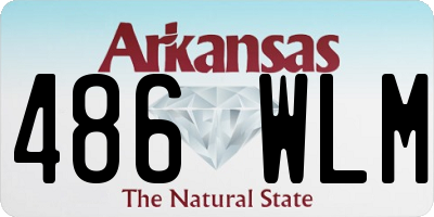 AR license plate 486WLM
