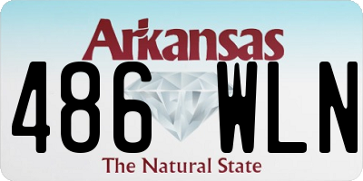 AR license plate 486WLN