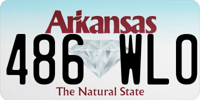 AR license plate 486WLO