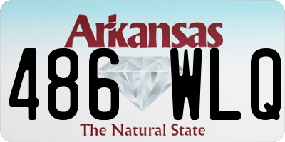 AR license plate 486WLQ
