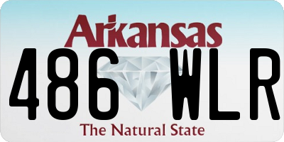 AR license plate 486WLR