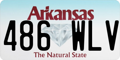 AR license plate 486WLV