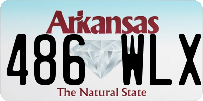 AR license plate 486WLX