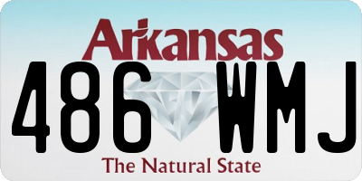 AR license plate 486WMJ